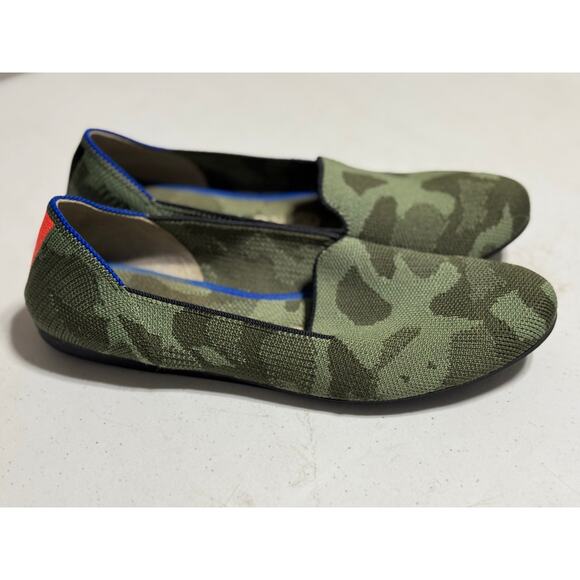 Rothy's The Loafer Olive Camo Camouflage Shoes Size 7 - Picture 3 of 8